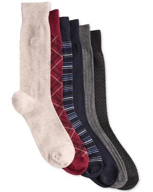 Perry Ellis Holiday Stretch Crew Socks - Multicolor