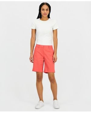 Nautica Jeans Riviera Solid Shorts - Red