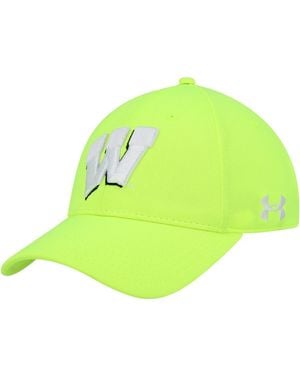 Under Armour Wisconsin Badgers Signal Caller Performance Adjustable Hat - Green