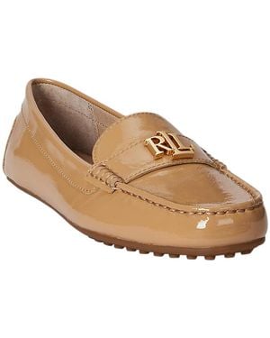 Ralph Lauren Barnsbury Slip-on Driver Loafer Flats - Metallic
