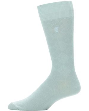 Perry Ellis Diamond Stitch Socks - Green