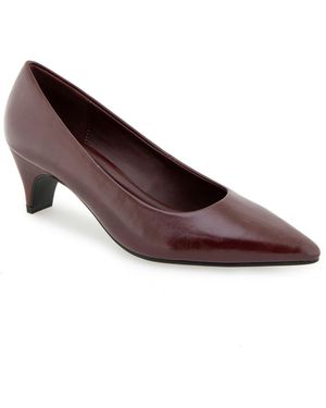Kenneth Cole Marist Faux Leather Slip-on Pumps - Brown