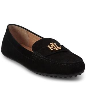 Ralph Lauren Barnsbury Round Toe Loafers - Black