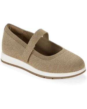 Style & Co. Gladyss Sporty Knit Mary Jane Flats - Natural