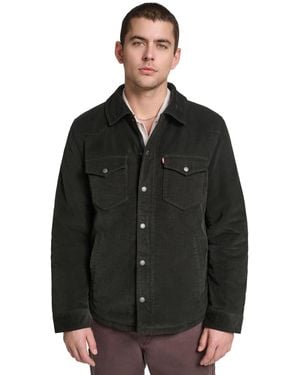 Levi's Western Regular-fit Corduroy Shirt Jacket - Black