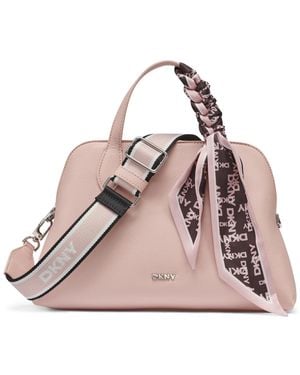 DKNY Lilah Small Satchel Crossbody Bag - Pink