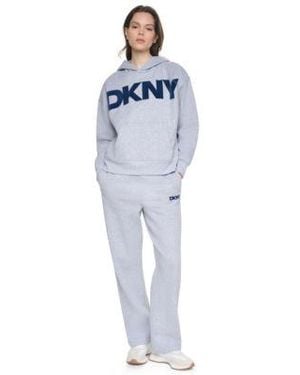 DKNY Flocked Logo Fleece Set - Blue