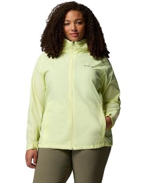 Columbia Plus Size Lightweight Rain Shell Jacket - Green