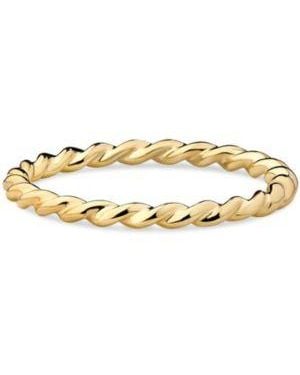 DEVATA Twisted Rope Ring In 14k - Metallic