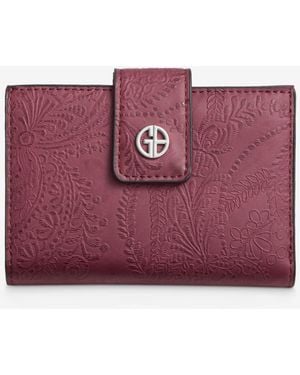 Giani Bernini Framed Indexer Leather Wallet - Red