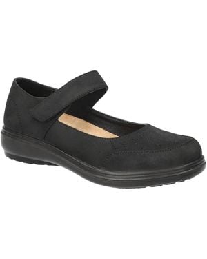 Easy Street Slater Mary Jane Flats - Black