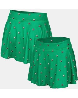 ZooZatZ Oregon Ducks Allover-print Flowy Skort - Green