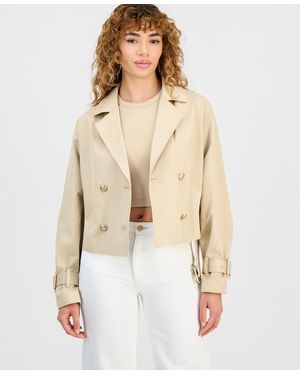 Guess Fatou Cropped Trench Jacket - Natural