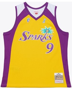 Mitchell & Ness And Lisa Leslie Los Angeles Sparks Court Origins Swingman Jersey - Yellow