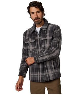 Free Country Mountain Peak Chill Out Fleece Shirt Jacket - Black