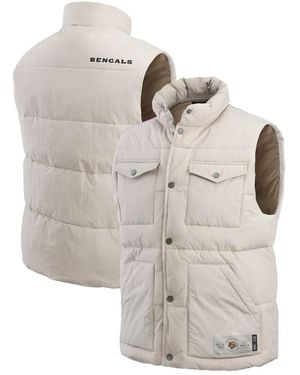 Fanatics Darius Rucker Collection By Cincinnati Bengals Puffer Full-snap Vest - White