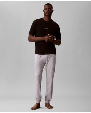 Calvin Klein Modern Cotton Logo Pajama jogger - Black