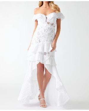 Guess Maya Off-shoulder Dress - White