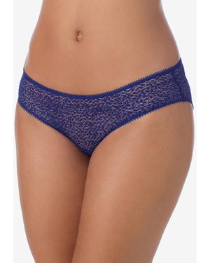 DKNY Modern Lace Sheer Hipster Underwear Dk5014 - Blue