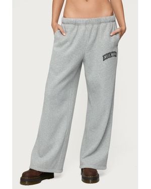 Edikted Camo Crush Sweatpants - Gray