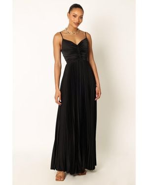 Petal & Pup Naira Pleated Maxi Dress - Black