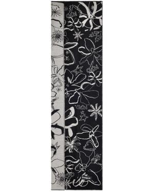 Desigual Long Printed Scarf - Black