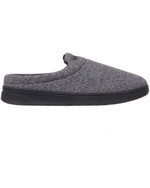 Isotoner Heathered Knit Brady Clog Slippers - Gray