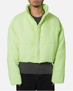 MNML Cropped Puffer Ii Jacket - Green