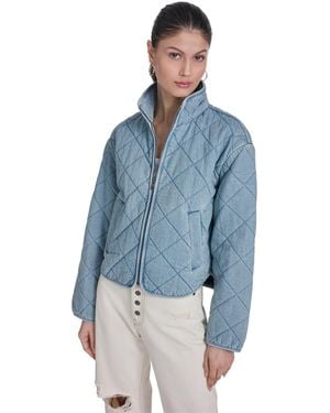Levi's Diamond-quilted Cotton Jacket - Blue