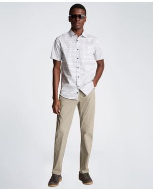 Kenneth Cole Short-sleeve Slim Fit Shirt - White
