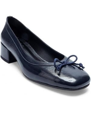 Prologue Shoes Gipsy Block Heel Pump - Blue
