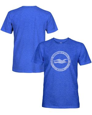 1863fc Brighton And Hove Albion Color Badge Vintage Tri-blend T-shirt - Blue