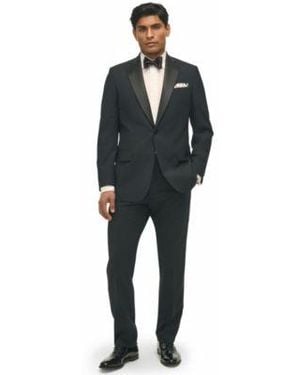 Brooks Brothers B By Classic Fit Wool Blend Tuxedo Suit Separates - Blue