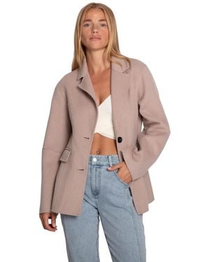 Belle & Bloom Stuck On You Cinch Waist Coat - Blue