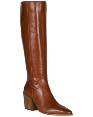 Vince Camuto Pamlia Regular Wide Calf Knee High Western Boots - Brown