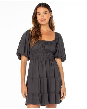 Roxy Sunset Oasis Square Neck Dress - Black