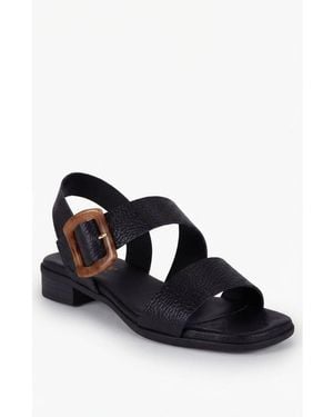 Menina Step Juliette Side Buckle Sandal - Black