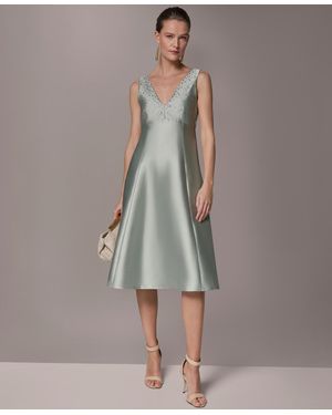 Donna Karan A-line Midi Dress - Gray
