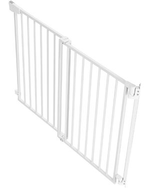 Rui No Bottom Bar Dog Gate For Stairs 30 Inch High Adjustable 31 To 48 Inch - White