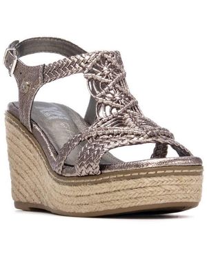 Xti Jute Wedge Braided Sandals - Multicolor