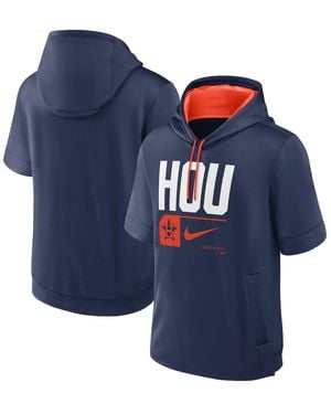 Nike Navy Minnesota Twins Tri Code Lockup Short Sleeve Pullover Hoodie - Blue