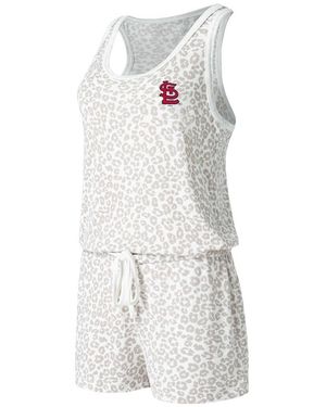 Concepts Sport St. Louis Cardinals Montana Hacci Knit Romper - White