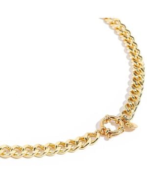 Joey Baby Cuban Chain Necklace - Metallic