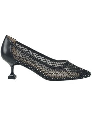 French Connection Elise Mesh And Stone Heel - Metallic