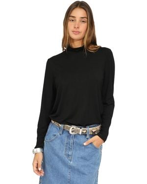 Belle & Bloom Easy Love Long Sleeve Top - Black