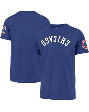 '47 Chicago Cubs Upside Down Two-peat Franklin T-shirt - Blue