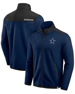 Fanatics Darius Rucker Collection By Dallas Cowboys Colorblock Polar Fleece Full-zip Jacket - Blue
