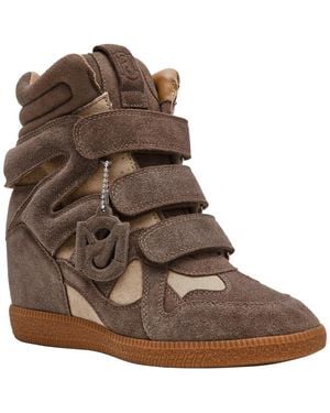 Steve Madden Mavis High-top Lace-up Wedge Sneakers - Brown