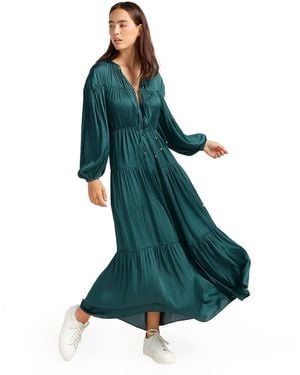 Belle & Bloom Window Seat Tiered Maxi Dress - Green