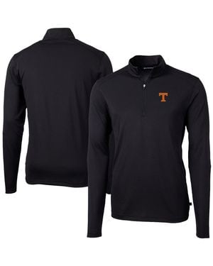 Cutter & Buck Tennessee Volunteers Virtue Eco Pique Quarter-zip Jacket - Blue